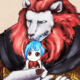 お父上のタテガミでおひげごっこ獅子みち